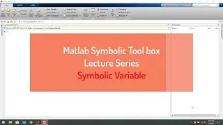 Symbolic Variable in Matlab Symbolic Tool box ( Urdu / Hindi )