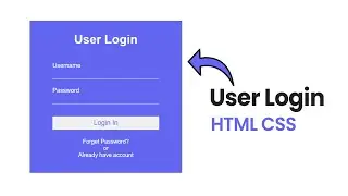 login page html css | Tarun Code