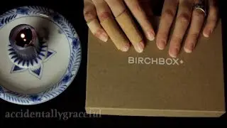 ASMR Unfiltered | My First Birchbox Unboxing + Binaural Tapping, Crinkling