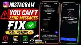 🚨 Instagram You Can't Send Messages Fix (2026) | Chat Limit Remove Easy Trick!