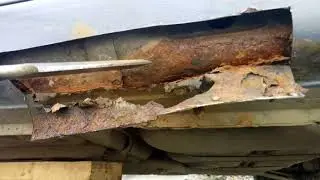 Ремонт порога хендай акцент 04. ч1