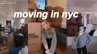 MOVING INTO MY NEW NYC APARTMENT (and leaving my nyc studio) *a realistic moving vlog*