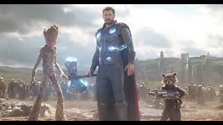 Thor's similar entrances in infinity war and Thor 2.