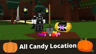 How to find all 10 candy locations in Build A Boat Halloween 2021 Event | Build A Boat For Treasure