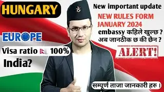 New important update all about hungary,New rules for visa and work permit from jan- 2024 etc..