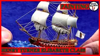 Painting the Henry Turner's 1:700 scale ship GB: Elizabeth-class 3rd rate (74 guns), 1769-1817