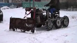 Трактор самодельный на гусеницах ,2