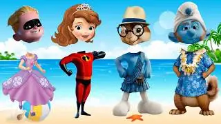 Wrong Heads Sofia Smurfs Minions Incredible Chipmunks Finger Family Song And Learn Colors For Kids