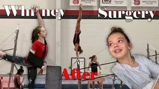 Whitney's gymnastics after her elbow surgery