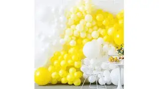 PartyWoo Lemon Yellow Balloons 50 pcs 5 Inch for birthday decorations | PartyWoo Balloon Tutorial