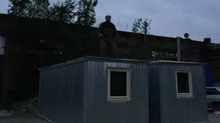 Видео о прочности крыши бытовок завода ЗМК