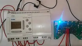 Программируемый контроллер SMC ECC-PNAL-20MD-T. Пример работы - бегущая строка.