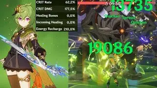 i've tried C0 Collei as sub-DPS in Keqing-Fischl quickswap aggravate.....