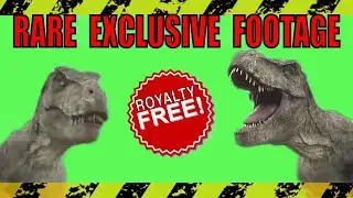 Jurassic World T-rex Green Screen - RARE EXCLUSIVE CLIP - Realistic
