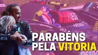 ANGELA CULLEN PARABENIZA HAMILTON POR VITÓRIA NA INGLATERRA