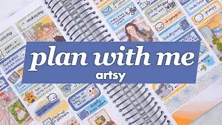Memory plan with me 🎨 Artsy! (Plannerface)