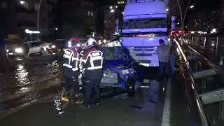 Uşak'ta Etkili Olan Sağanak Yağmur Hayatı Olumsuz Etkiledi