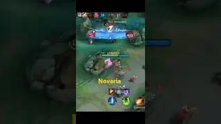 Novaria One Shot #mobilelegends #mlbb #novariagameplay #youtubeshorts #shortsvideo #shorts