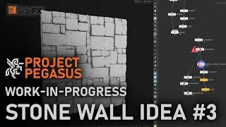 Houdini - Project Pegasus: WIP Stone Wall Idea #3
