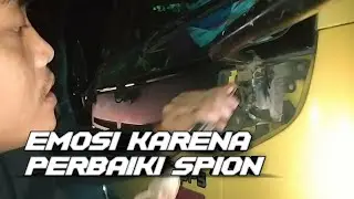 Perbaiki Spion Truk Sampai Emosi !!