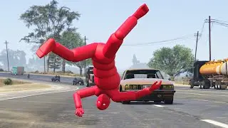 GTA 5 NPC Wars #5 (with Active Ragdoll Dudes)