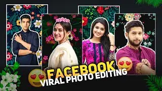 Facebook Viral Flower Background Photo Editing | Floral Background Edit Tutorial ft New PicsArt App