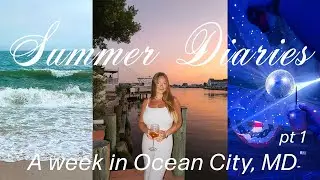 A Week in Ocean City MD Vlog | Summer Diaries | beach days, summer nights, good vibes, going out!