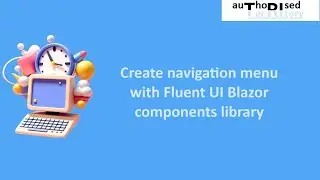 Create navigation menu with Fluent UI Blazor components library