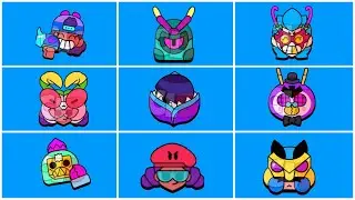 Season 11 Biodome ALL NEW Pins For The New Skins- Brawl Stars