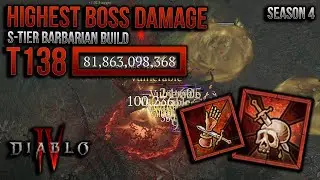 82B Rupture 🩸 The BEST Flay Bleed Barbarian Build vs Pit 138❗Gameplay & Build 💪 Diablo IV Season 4