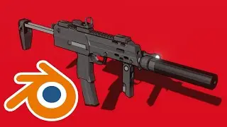 Making a Low Poly MP7 in Blender - Timelapse
