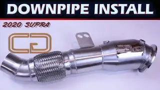 GR Supra Catted Downpipe Install | CG Precision