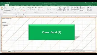 Formation Excel : #Cours_2 Structure d'un Workbook Excel et saisie de données