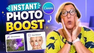 Canva Quick Tips: How to Use AutoEnhance and Face Retouching apps on Canva
