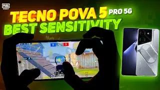 Tecno Pova 5 Pro 5G Pubg Test⚡️ | Best Sensitivity, Battery, Lag? | DON’T BUY?❤️