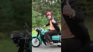 На мотоцикле Восход-2 - в СССР !!! Shorts