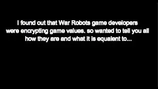 War Robots hack leaked of encryption with codes