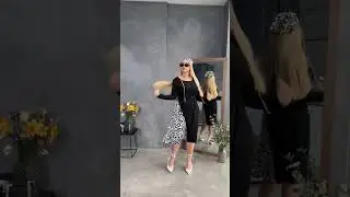 Жіноча чорно-біла сукня з хустинкою та поясом батал