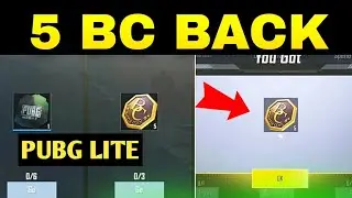 Finally 😍| 5 Bc Option Back In Pubg Lite | Secret Update | Pubg Lite 5 Bc Back || 5 Bc Option Back