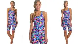 Tight colorful fullbody swimsuit