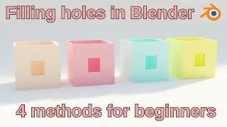 How to fill holes in Blender - easy beginner tutorial #3dblender #blender3d