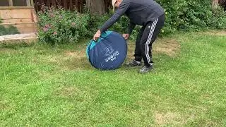 How to fold Lidl pop up beach shelter (pls like & subscribe)