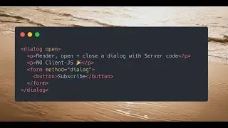 Server-Side Dialog Management: No Browser JavaScript Required