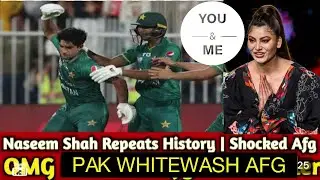 #Naseemshah  #urvashirautela crush😻|PAK whitewash AFG 3-0 & became No 1 ODI Team #PAKvsAFG #AFGvsPAK