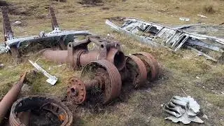 I found a  Plane crash site in the Peak District
