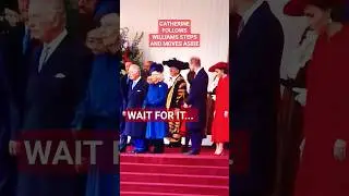 CATHERINE PRINCESS OF WALES TAKES PRINCE WILLIAMS LEAa & MOVES ASIDE