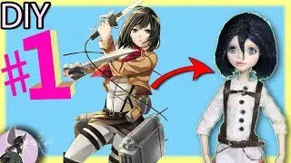 ООАК Микаса Акерман. Часть 1. Лицо и парик / Mikasa Ackerman / Attack on titan