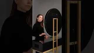 Гримерный стол с круглым зеркалом  #гримерноезеркало
