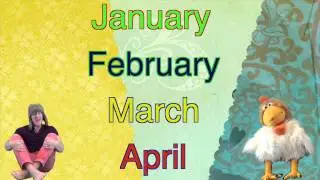 Months in English for kids | Learning English with Jingle Jeff