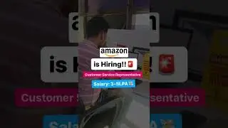 Amazon is hiring- Fill the form in Description | Perfect eLearning